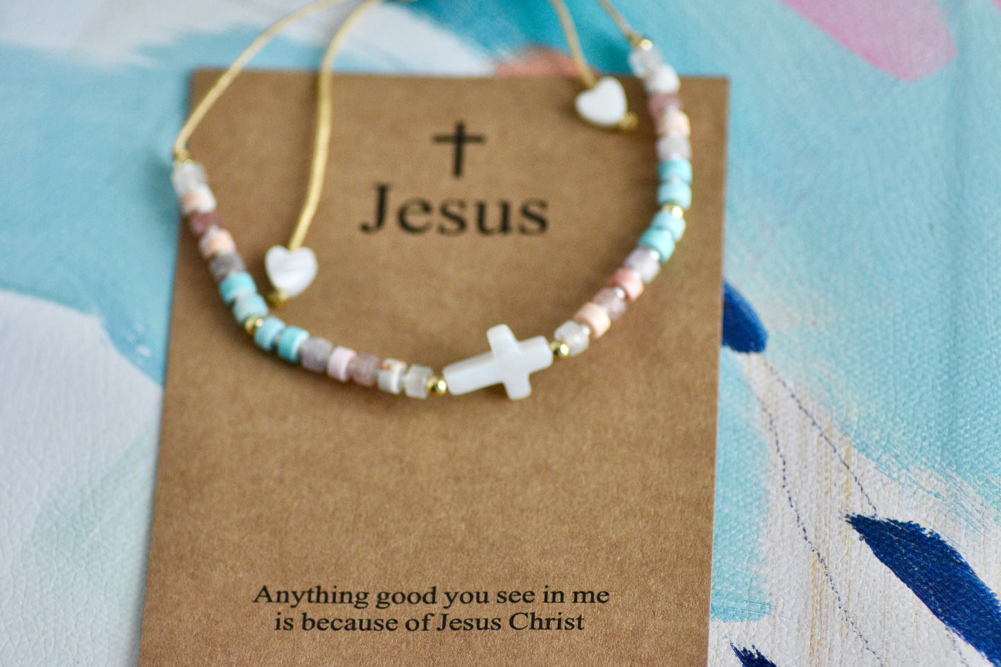 Jesus Beaded Bracelet