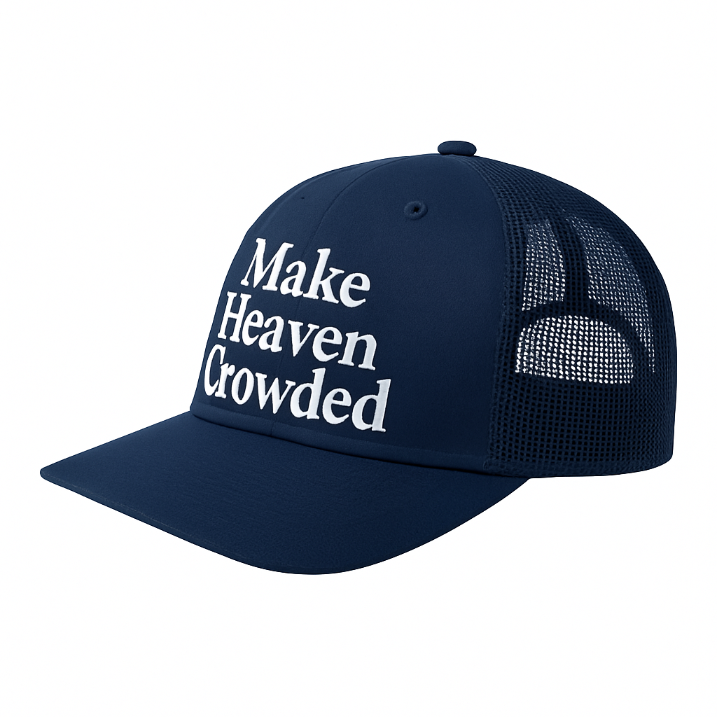 Make Heaven Crowded Hat- Navy