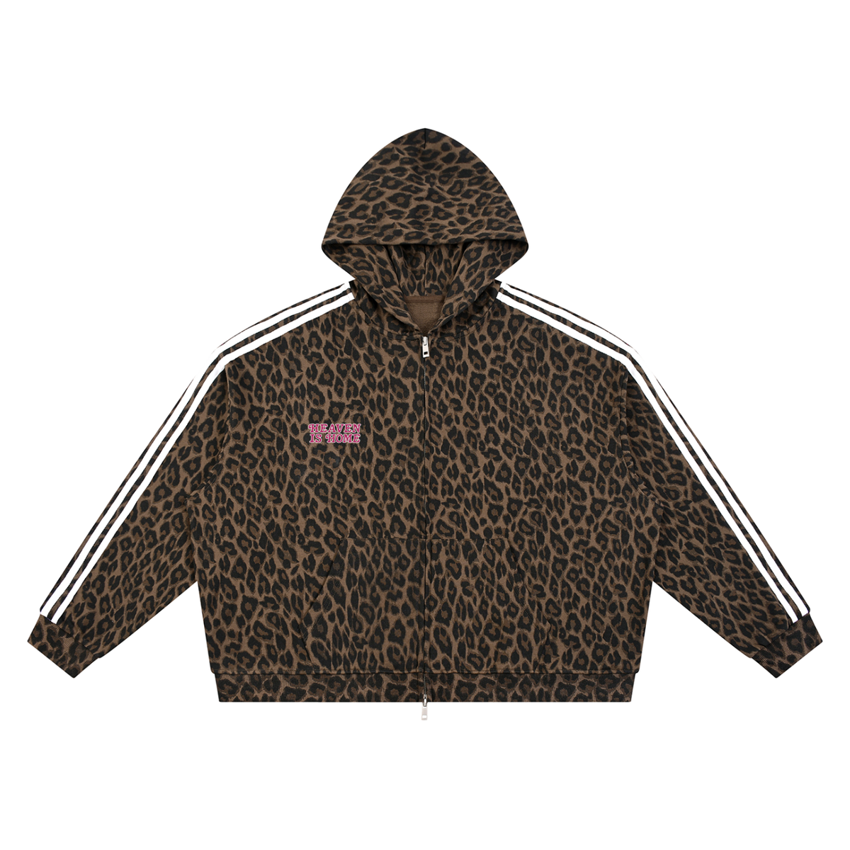 Heaven is Home Leopard Zip-Up