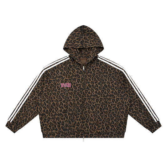 Heaven is Home Leopard Zip-Up