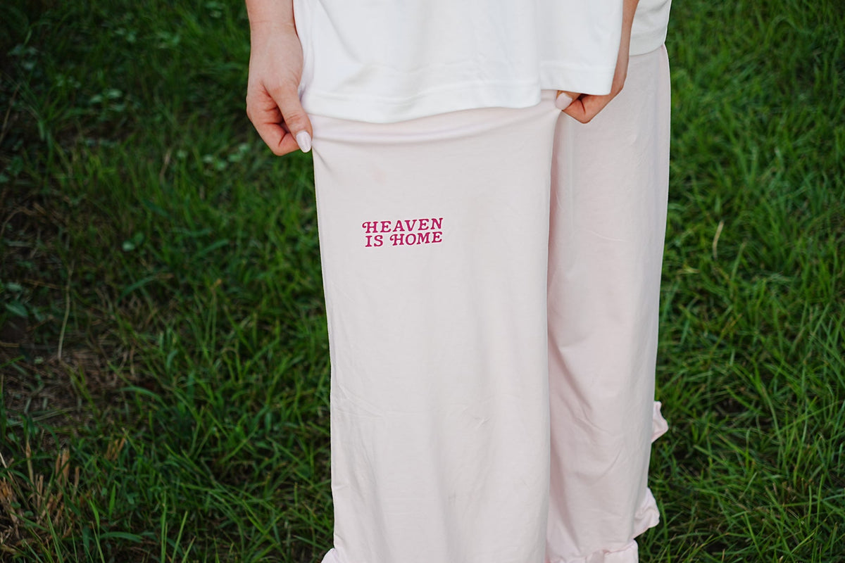 The Heaven Is Home Ruffle Pant