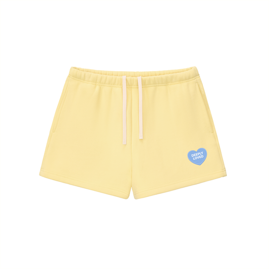 Deeply Loved Sweatshorts (Yellow)