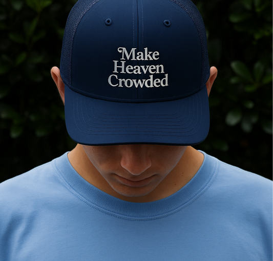 Make Heaven Crowded Hat- Navy
