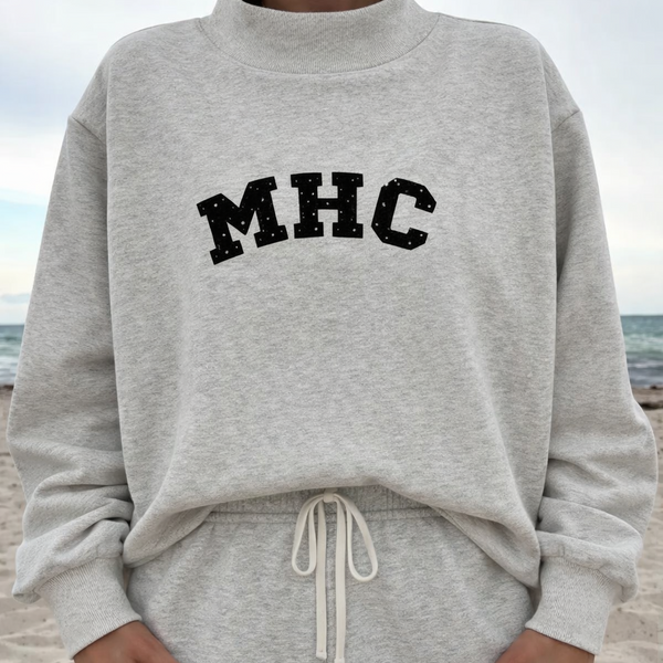 Live Boldly Polka Dot Mockneck