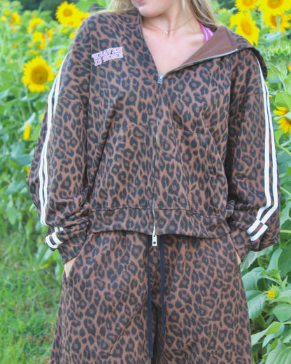 Heaven is Home Leopard Zip-Up