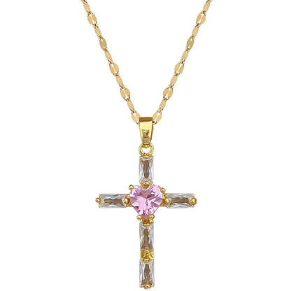 Heart of Faith Cross Necklace