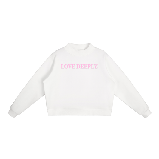 Love Deeply Mockneck (White)