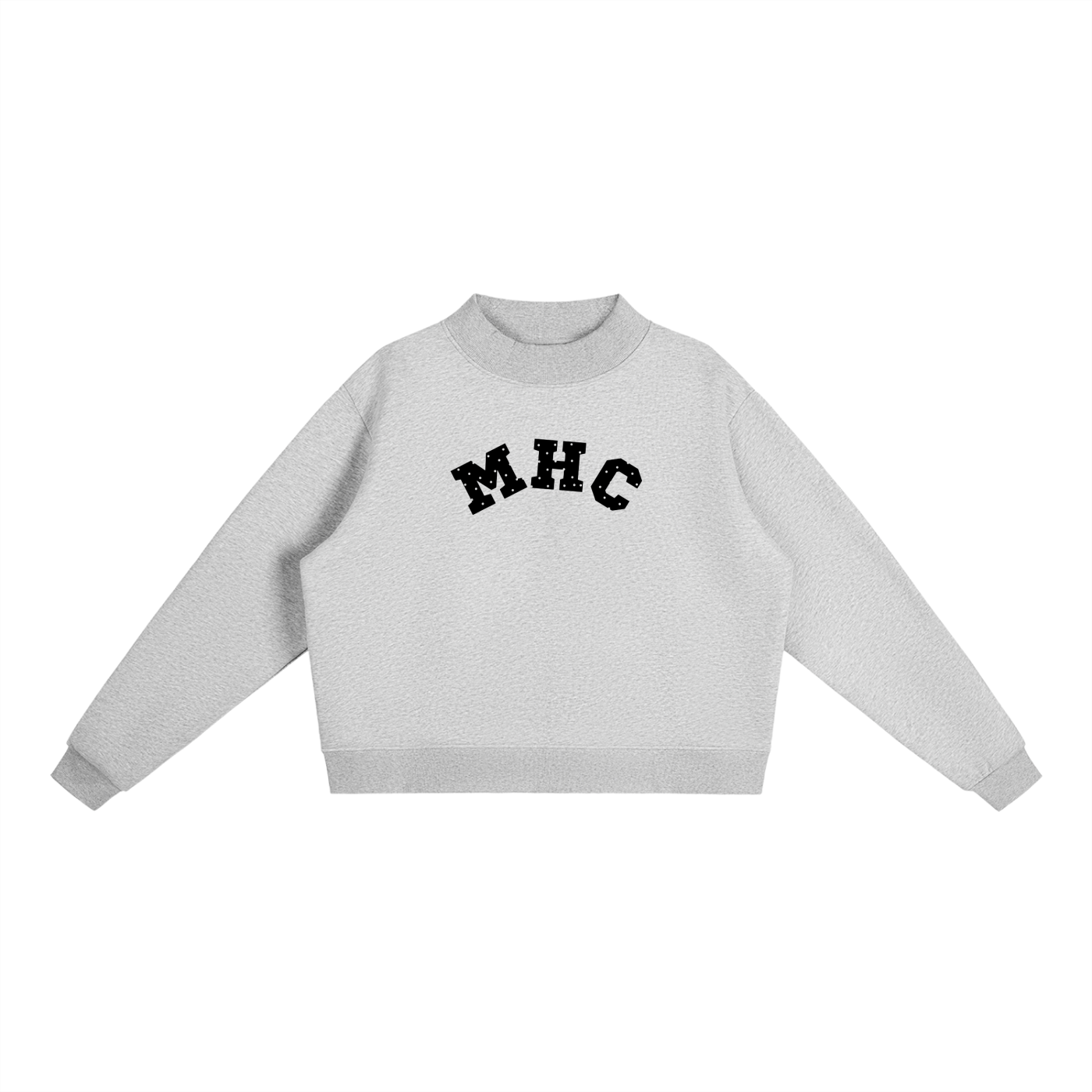 Live Boldly Polka Dot Mockneck