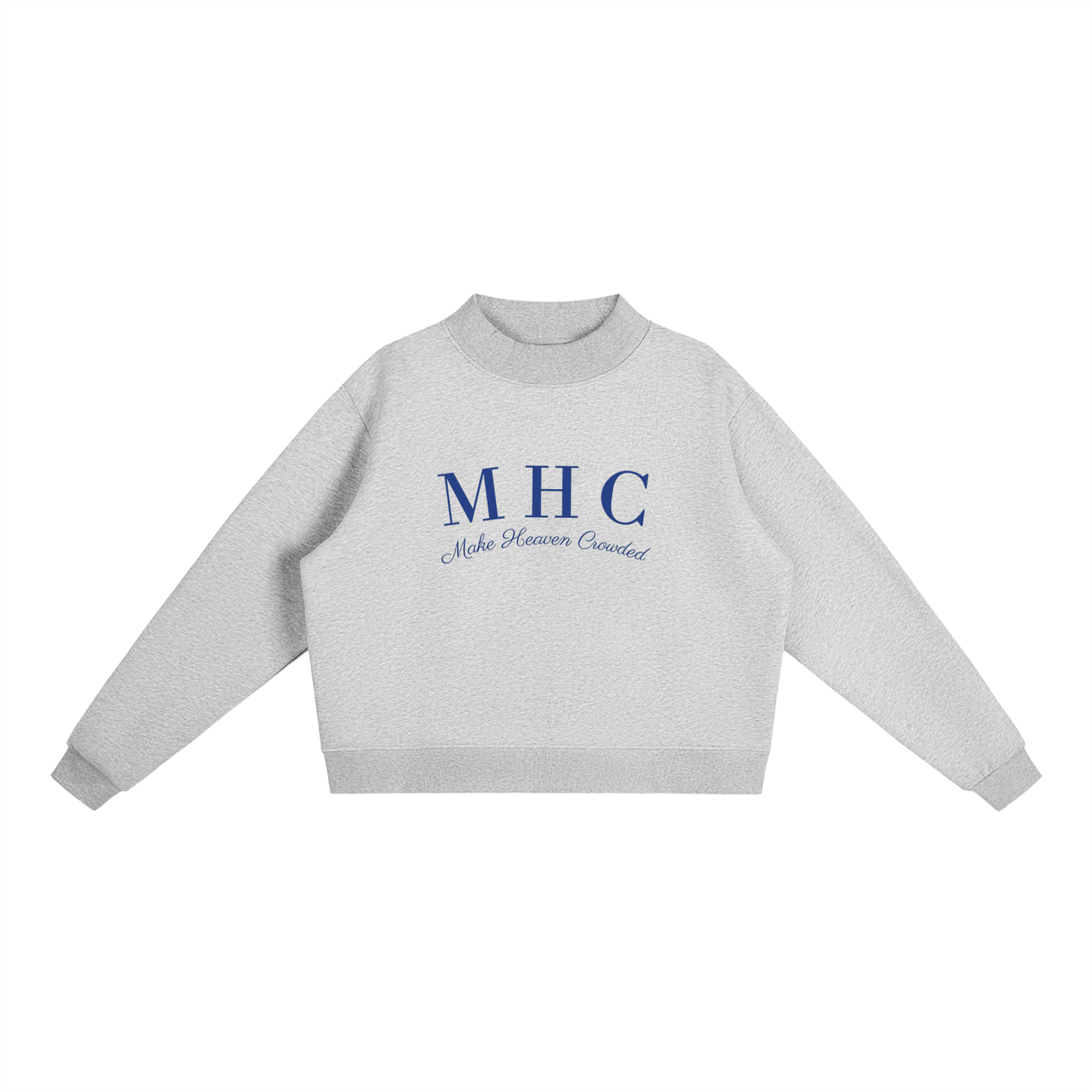 MHC Mockneck Flower Gray