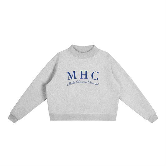 MHC Mockneck Flower Gray
