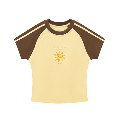 Striped Abundant Life Tee
